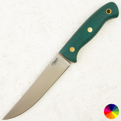 Нож Южный Крест Meat Master, CPR, Micarta Emerald, Насечка